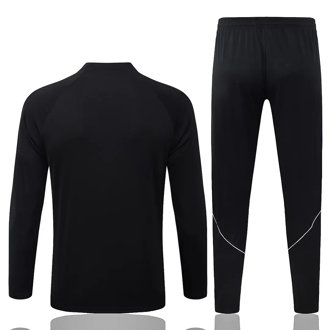 CONJUNTO DE TREINO PSG 26/27 - MEIO ZÍPER - Preto 2