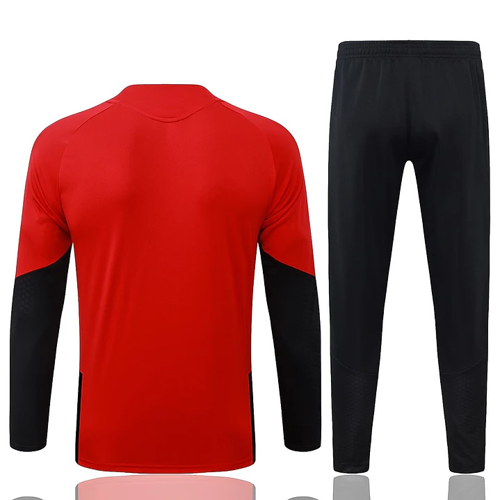 CONJUNTO DE TREINO ARSENAL 26/27 - MEIO ZÍPER - Vermelho e Preto 2