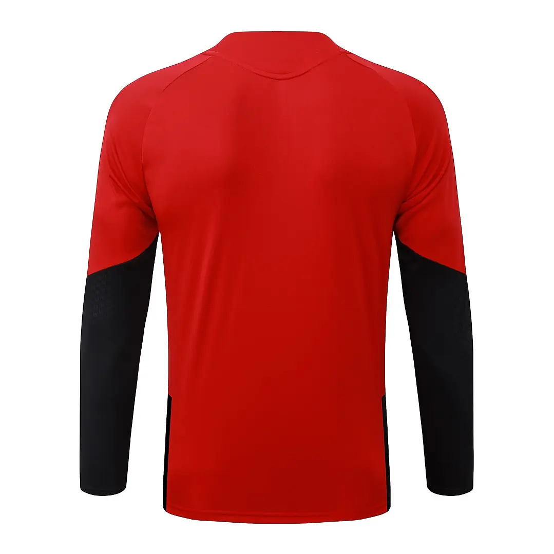 CONJUNTO DE TREINO ARSENAL 26/27 - MEIO ZÍPER - Vermelho e Preto 4