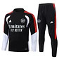 CONJUNTO DE TREINO ARSENAL 26/27 - MEIO ZÍPER - Preto e Branco - Thumbnail 1