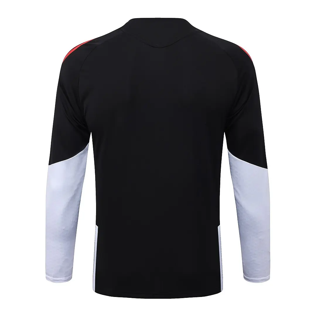 CONJUNTO DE TREINO ARSENAL 26/27 - MEIO ZÍPER - Preto e Branco 4