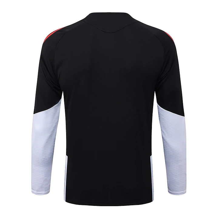 CONJUNTO DE TREINO ARSENAL 26/27 - MEIO ZÍPER - Preto e Branco 4