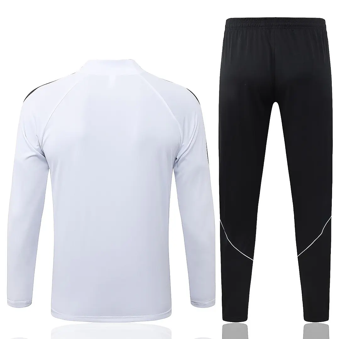 CONJUNTO DE TREINO PSG 26/27 - MEIO ZÍPER - Branco 2