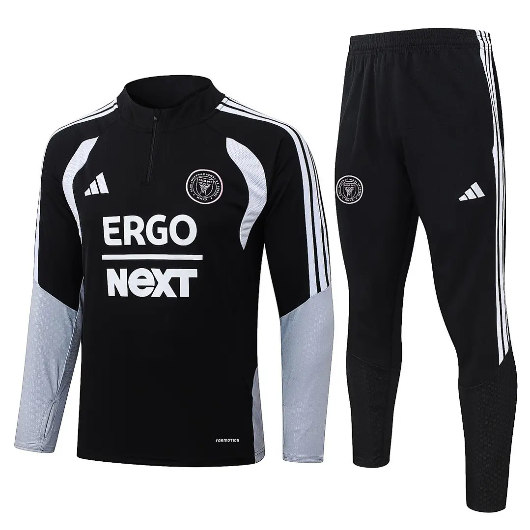 CONJUNTO DE TREINO INTER MIAMI 26/27 - MEIO ZÍPER - Preto 1