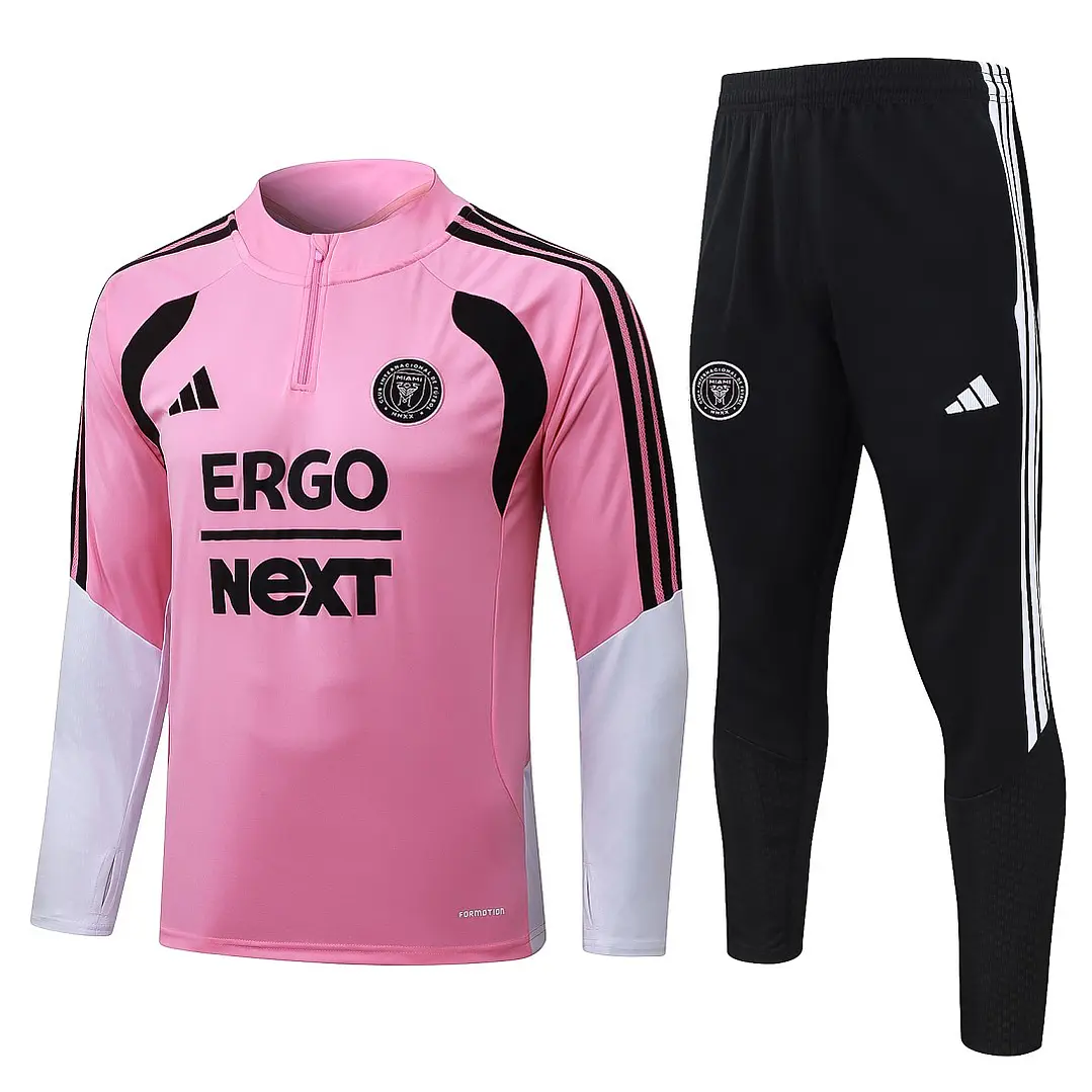 CONJUNTO DE TREINO INTER MIAMI 26/27 - MEIO ZÍPER - Rosa 1