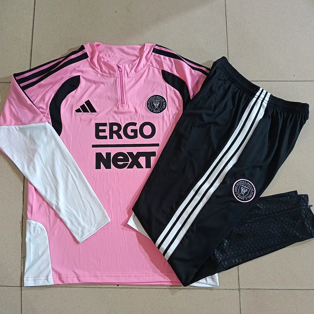 CONJUNTO DE TREINO INTER MIAMI 26/27 - MEIO ZÍPER - Rosa 5
