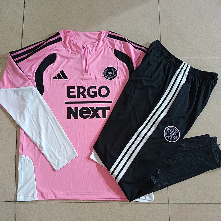 CONJUNTO DE TREINO INTER MIAMI 26/27 - MEIO ZÍPER - Rosa 5