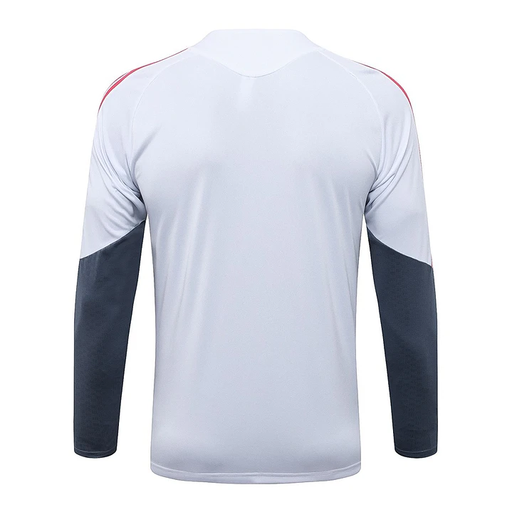 CONJUNTO DE TREINO INTERNACIONAL 26/27 - MEIO ZÍPER - Branco e Vermelho 4