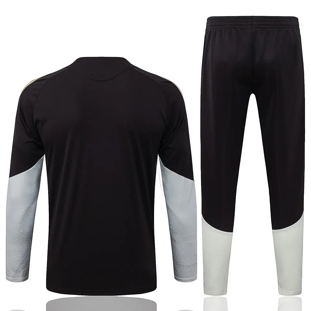CONJUNTO DE TREINO FLAMENGO 26/27 - MEIO ZÍPER - Preto e Branco 2