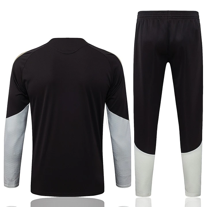 CONJUNTO DE TREINO FLAMENGO 26/27 - MEIO ZÍPER - Preto e Branco 2