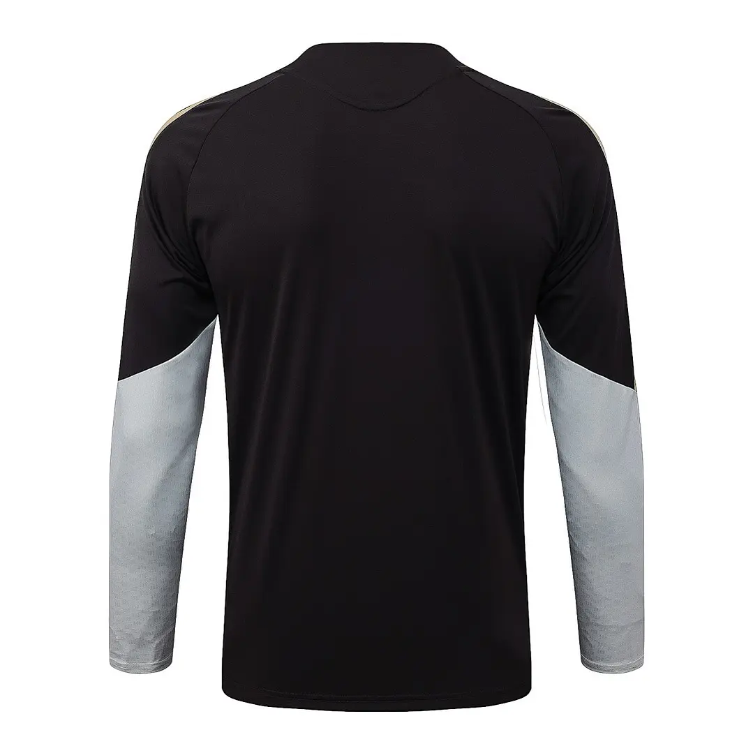 CONJUNTO DE TREINO FLAMENGO 26/27 - MEIO ZÍPER - Preto e Branco 4
