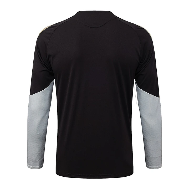 CONJUNTO DE TREINO FLAMENGO 26/27 - MEIO ZÍPER - Preto e Branco 4