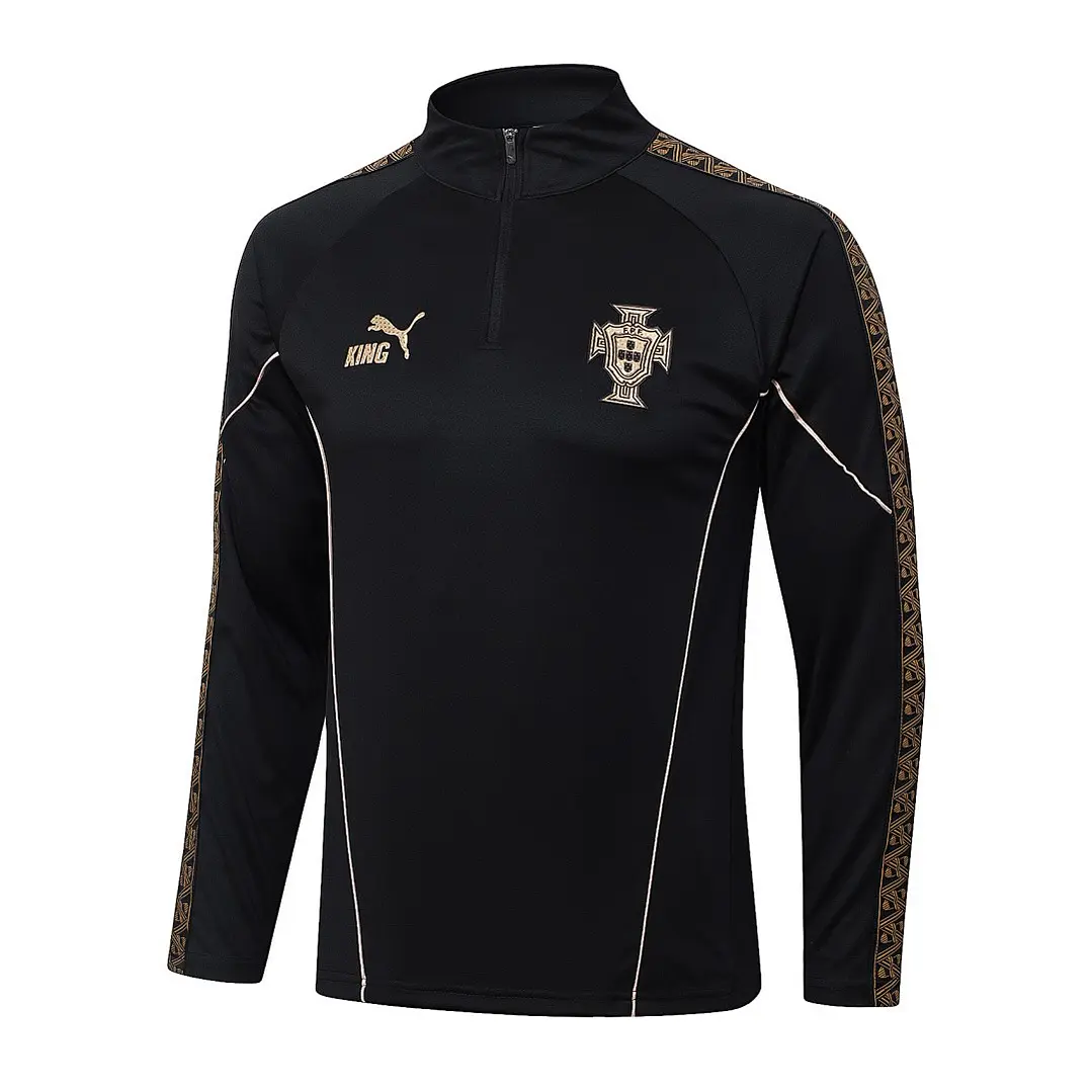 CONJUNTO DE TREINO PORTUGAL 26/27 - MEIO ZÍPER - Preto 3
