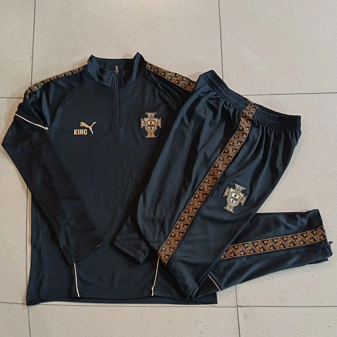 CONJUNTO DE TREINO PORTUGAL 26/27 - MEIO ZÍPER - Preto 5