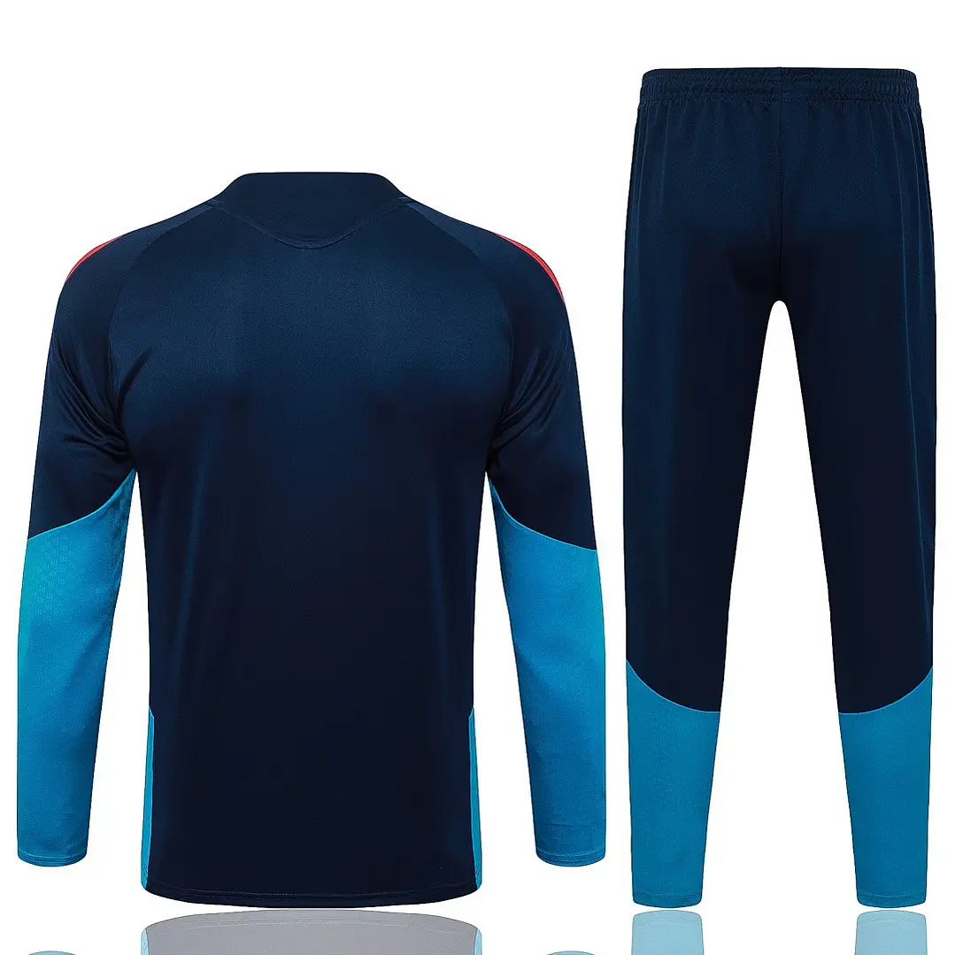 CONJUNTO DE TREINO ESPANHA 26/27 - MEIO ZÍPER - Azul-Marinho 2