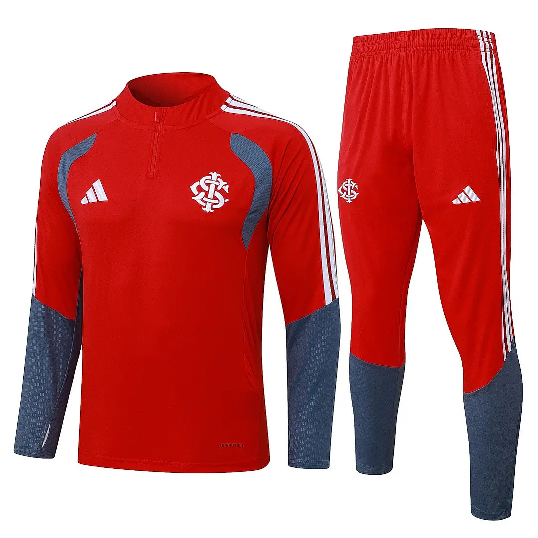 CONJUNTO DE TREINO INTERNACIONAL 26/27 - MEIO ZÍPER - Vermelho 1