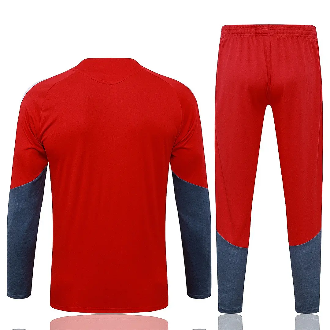 CONJUNTO DE TREINO INTERNACIONAL 26/27 - MEIO ZÍPER - Vermelho 2