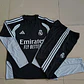 CONJUNTO DE TREINO REAL MADRID 26/27 - MEIO ZÍPER - Preto e Cinza - Thumbnail 5