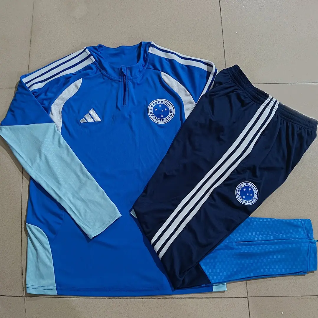 CONJUNTO DE TREINO CRUZEIRO 26/27 - MEIO ZÍPER - Azul 5
