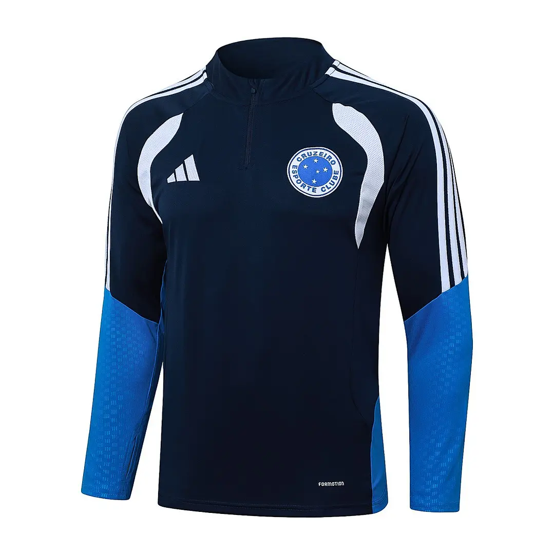 CONJUNTO DE TREINO CRUZEIRO 26/27 - MEIO ZÍPER - Azul-Marinho 3