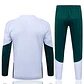 CONJUNTO DE TREINO ITÁLIA 26/27 - MEIO ZÍPER - Branco e Verde - thumbnail 2