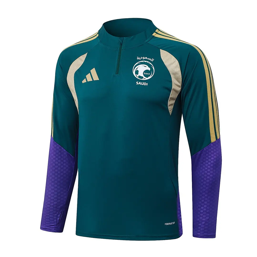 CONJUNTO DE TREINO ARÁBIA SAUDITA 26/27 - MEIO ZÍPER - Verde 3