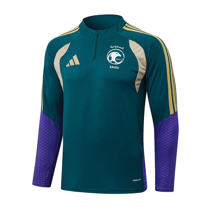 CONJUNTO DE TREINO ARÁBIA SAUDITA 26/27 - MEIO ZÍPER - Verde 3