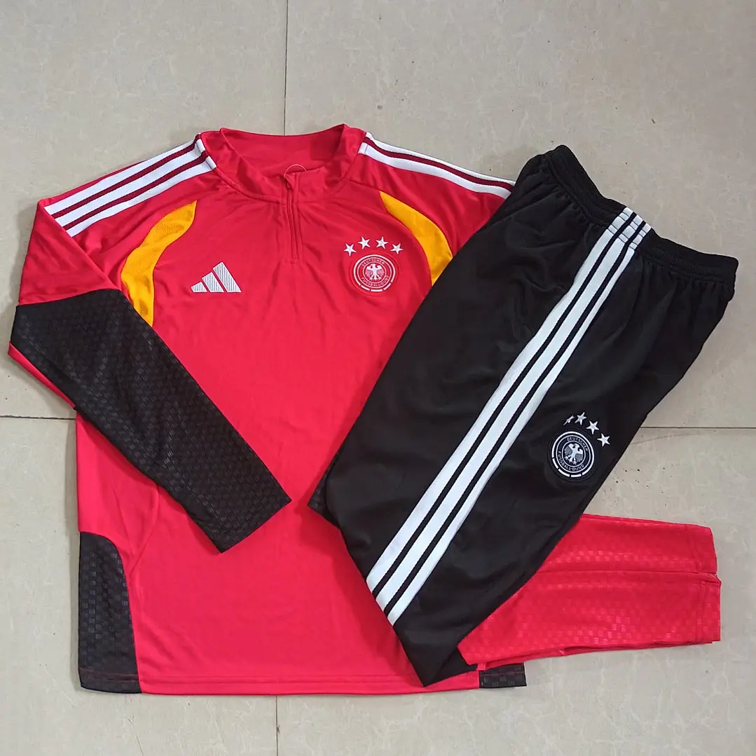 CONJUNTO DE TREINO ALEMANHA 26/27 - MEIO ZÍPER - Vermelho 5