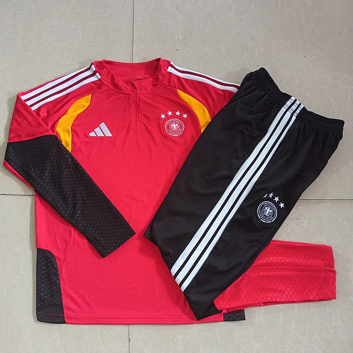 CONJUNTO DE TREINO ALEMANHA 26/27 - MEIO ZÍPER - Vermelho 5
