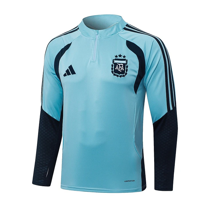 CONJUNTO DE TREINO ARGENTINA 26/27 - MEIO ZÍPER - Azul Celeste 3