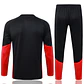 CONJUNTO DE TREINO ALEMANHA 26/27 - MEIO ZÍPER - Preto e Vermelho - Thumbnail 2