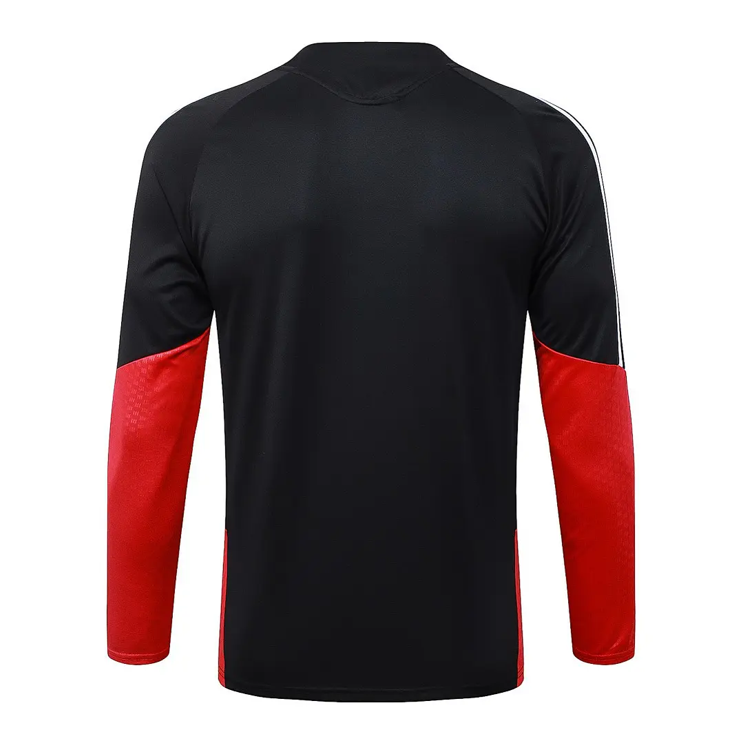 CONJUNTO DE TREINO ALEMANHA 26/27 - MEIO ZÍPER - Preto e Vermelho 4