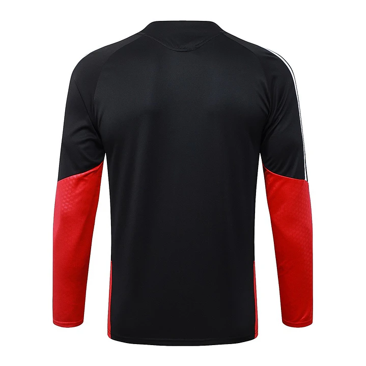 CONJUNTO DE TREINO ALEMANHA 26/27 - MEIO ZÍPER - Preto e Vermelho 4
