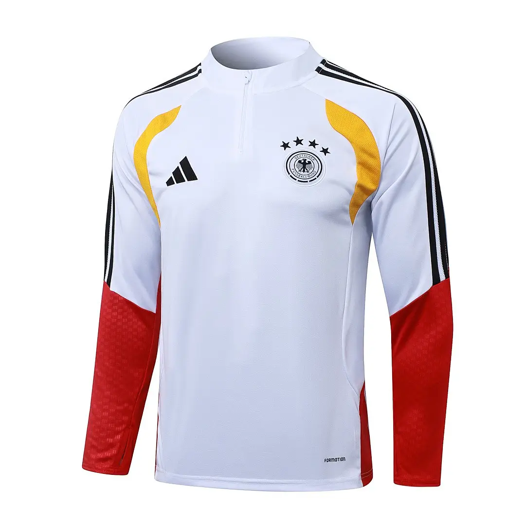 CONJUNTO DE TREINO ALEMANHA 26/27 - MEIO ZÍPER - Branco 3