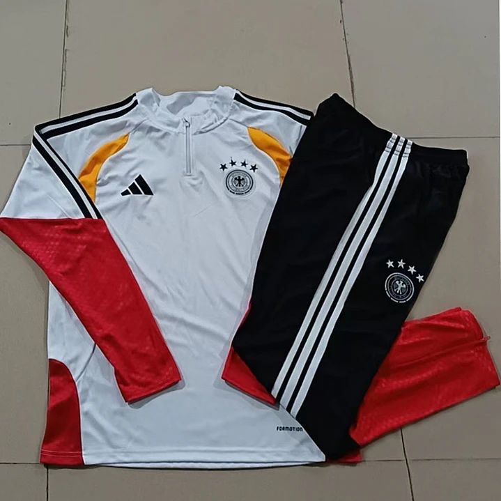 CONJUNTO DE TREINO ALEMANHA 26/27 - MEIO ZÍPER - Branco 5
