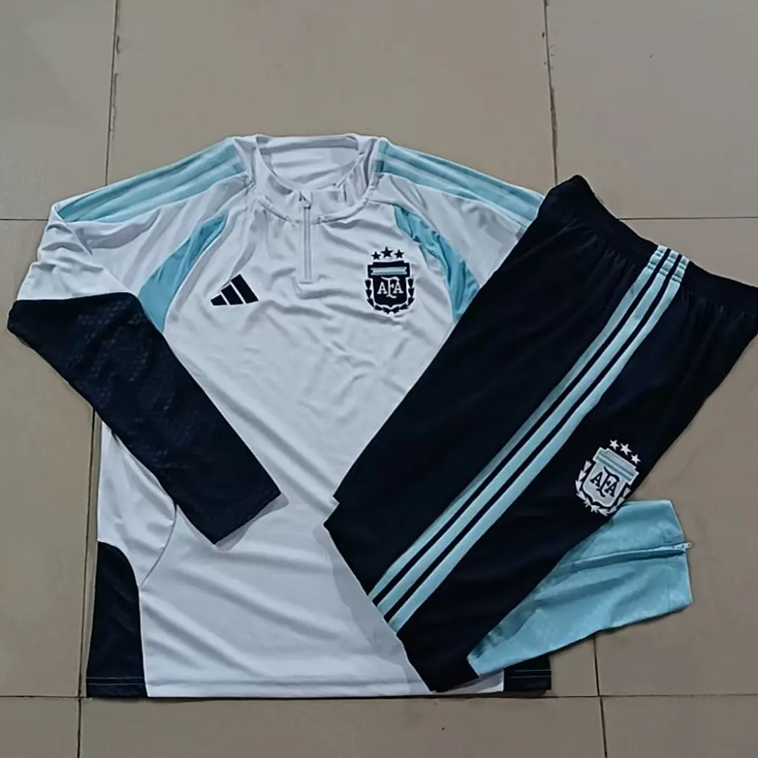CONJUNTO DE TREINO ARGENTINA 26/27 - MEIO ZÍPER - Branco 5