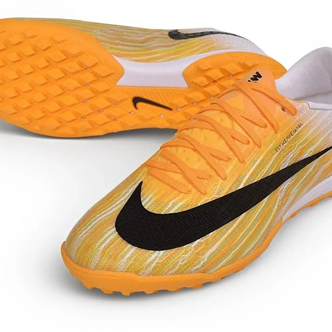 Chuteira Nike Air Zoom Mercurial Superfly XI Elite TF - Laranja, Amarelo e Branco 2