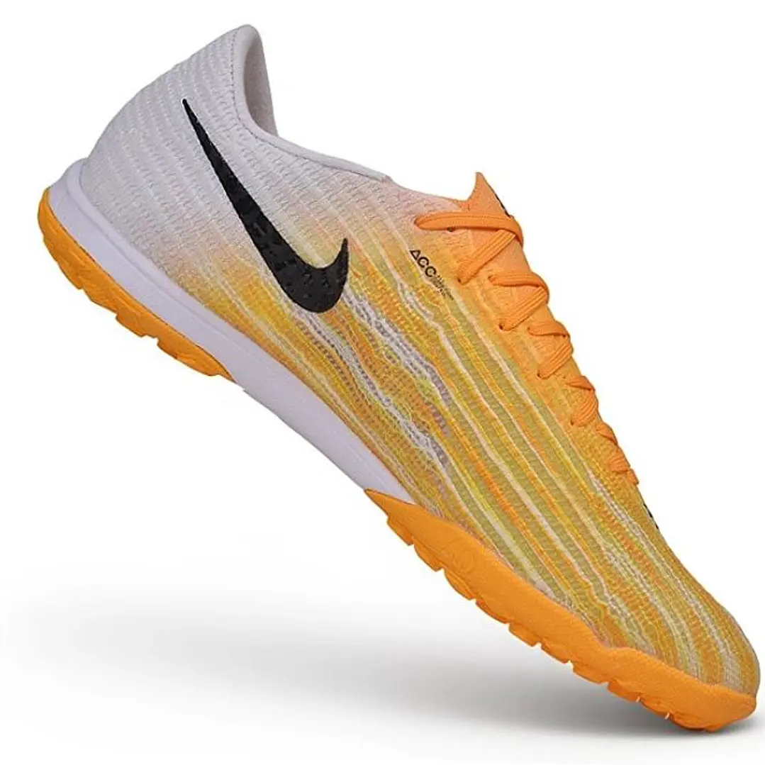 Chuteira Nike Air Zoom Mercurial Superfly XI Elite TF - Laranja, Amarelo e Branco 3