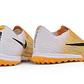 Chuteira Nike Air Zoom Mercurial Superfly XI Elite TF - Laranja, Amarelo e Branco - Thumbnail 4