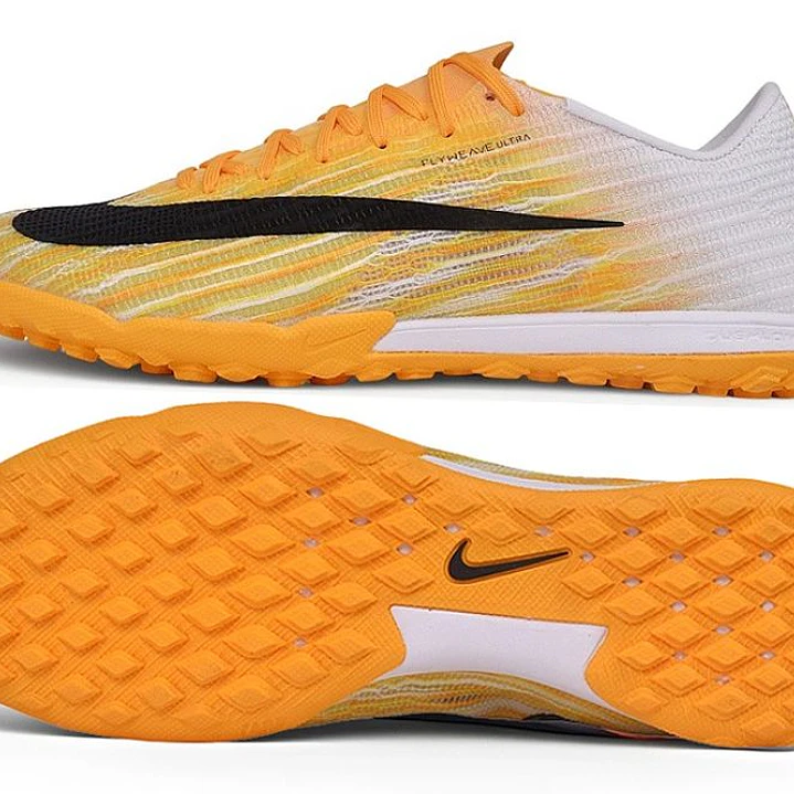 Chuteira Nike Air Zoom Mercurial Superfly XI Elite TF - Laranja, Amarelo e Branco 5