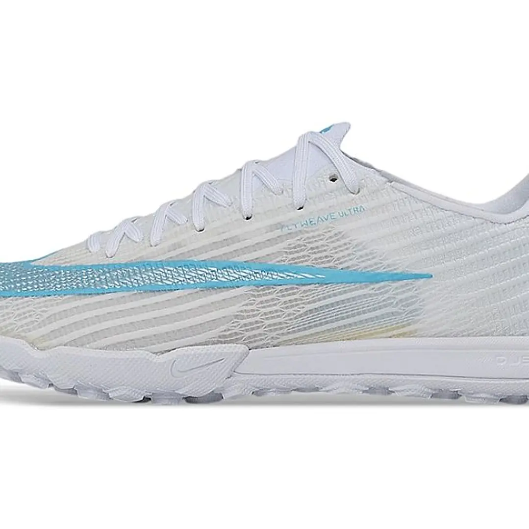 Chuteira Nike Air Zoom Mercurial Superfly XI Elite TF - Branco e Azul Claro 1