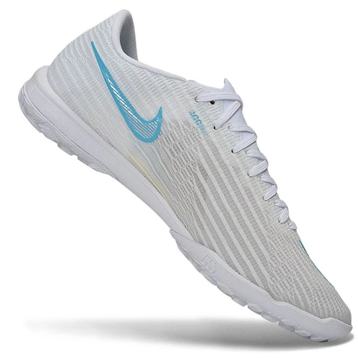 Chuteira Nike Air Zoom Mercurial Superfly XI Elite TF - Branco e Azul Claro 3
