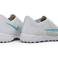 Chuteira Nike Air Zoom Mercurial Superfly XI Elite TF - Branco e Azul Claro - Thumbnail 4