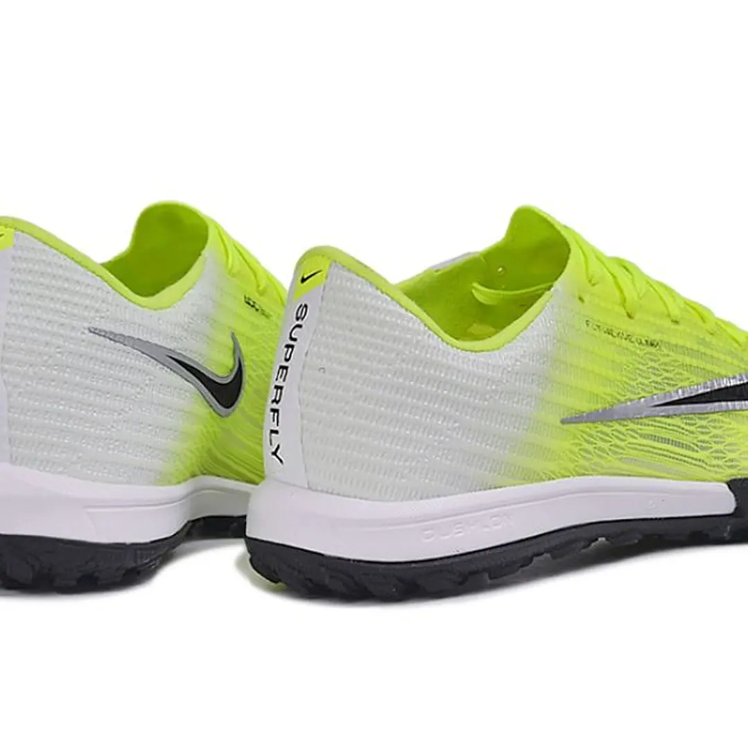 Chuteira Nike Air Zoom Mercurial Superfly XI Elite TF - Amarelo Neon, Branco e Preto 4