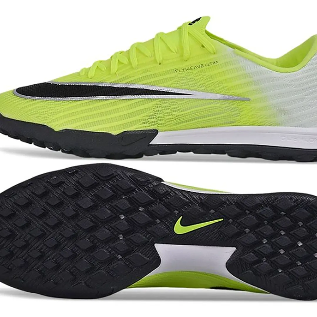 Chuteira Nike Air Zoom Mercurial Superfly XI Elite TF - Amarelo Neon, Branco e Preto 5
