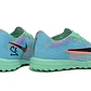 Chuteira Nike Air Zoom Mercurial Superfly XI Elite TF - Verde-Água e Azul Iridescente - Thumbnail 4