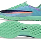 Chuteira Nike Air Zoom Mercurial Superfly XI Elite TF - Verde-Água e Azul Iridescente - Thumbnail 5