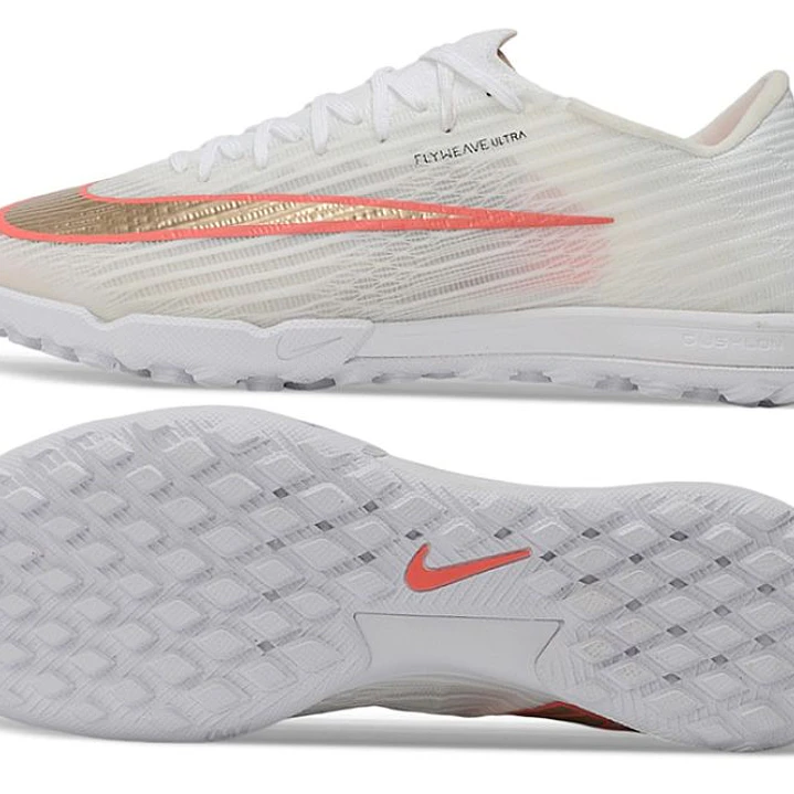 Chuteira Nike Air Zoom Mercurial Superfly XI Elite TF - Branco e Cobre 5