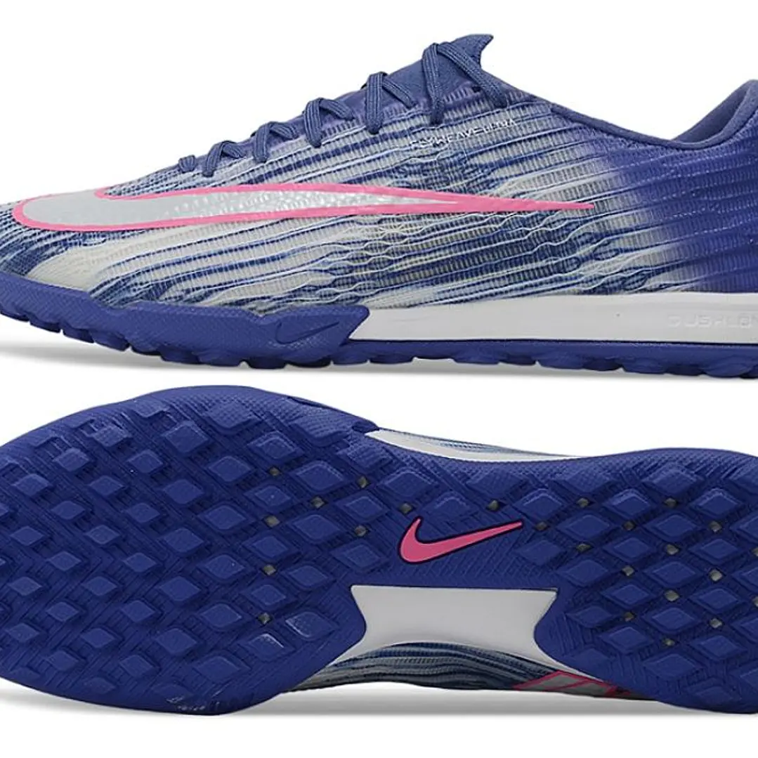 Chuteira Nike Air Zoom Mercurial Superfly XI Elite TF - Azul, Branco e Rosa 5