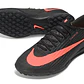 Chuteira Nike Air Zoom Mercurial Superfly XI Elite TF - Preto e Laranja - Thumbnail 2